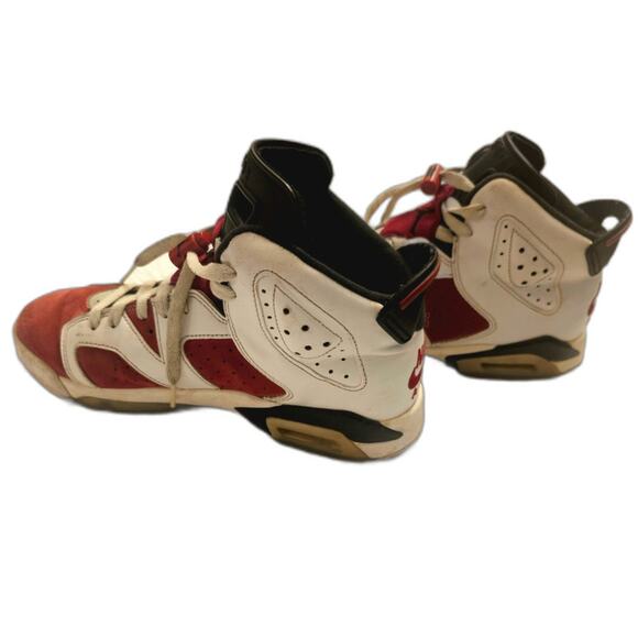 Bold Red And White Air Jordan 6 Retro "Carmine" Shoes 2020 Youth Size 7Y (W 8.5) - Picture 2 of 12